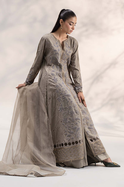 Maira B | Ready to Wear | DW-W24-159 Grey by Maria Faisal - Registered Vendor of : Maria B - type : Wedding Dress - 100% original wedding dresses