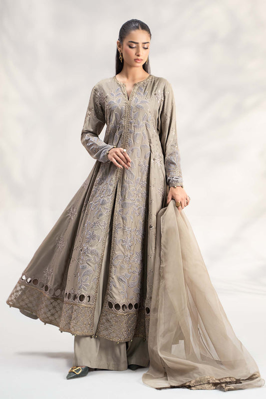 Maira B | Ready to Wear | DW-W24-159 Grey by Maria Faisal - Registered Vendor of : Maria B - type : Wedding Dress - 100% original wedding dresses