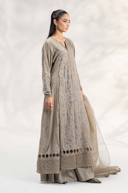 Maira B | Ready to Wear | DW-W24-159 Grey by Maria Faisal - Registered Vendor of : Maria B - type : Wedding Dress - 100% original wedding dresses