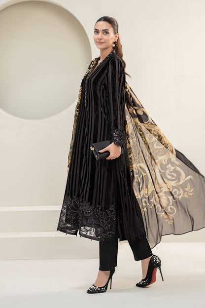 Maira B | Ready to Wear | DW-W24-173 Black by Maria Faisal - Registered Vendor of : Maria B - type : Wedding Dress - 100% original wedding dresses