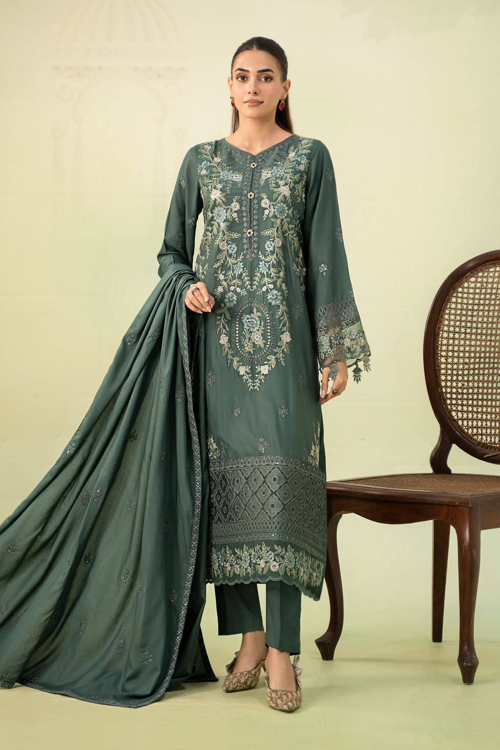 Maira B | Ready to Wear | DW-W24-20 by Maria Faisal - Registered Vendor of : Maria B - type : Wedding Dress - 100% original wedding dresses