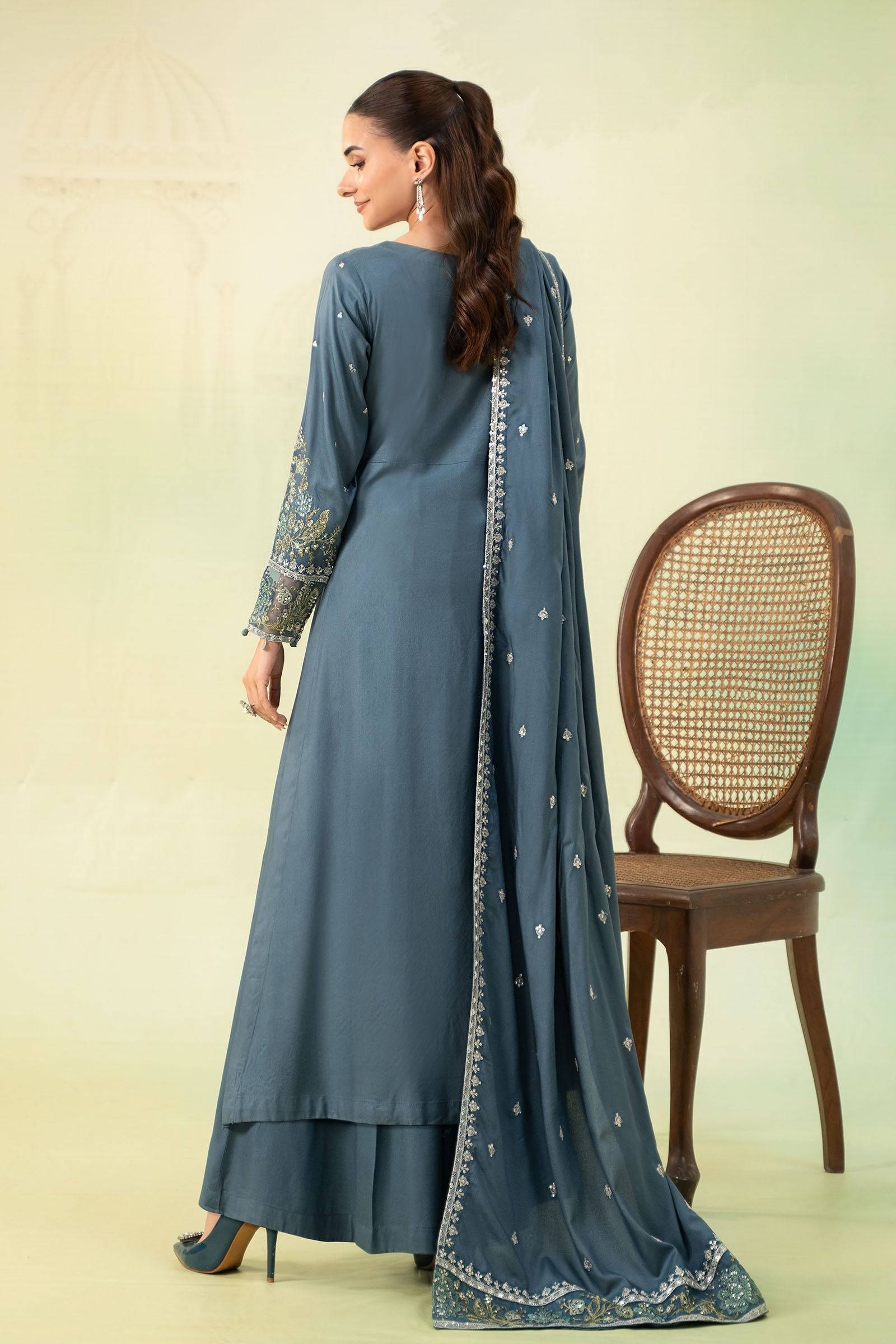 Maira B | Ready to Wear | DW-W24-45 by Maria Faisal - Registered Vendor of : Maria B - type : Wedding Dress - 100% original wedding dresses