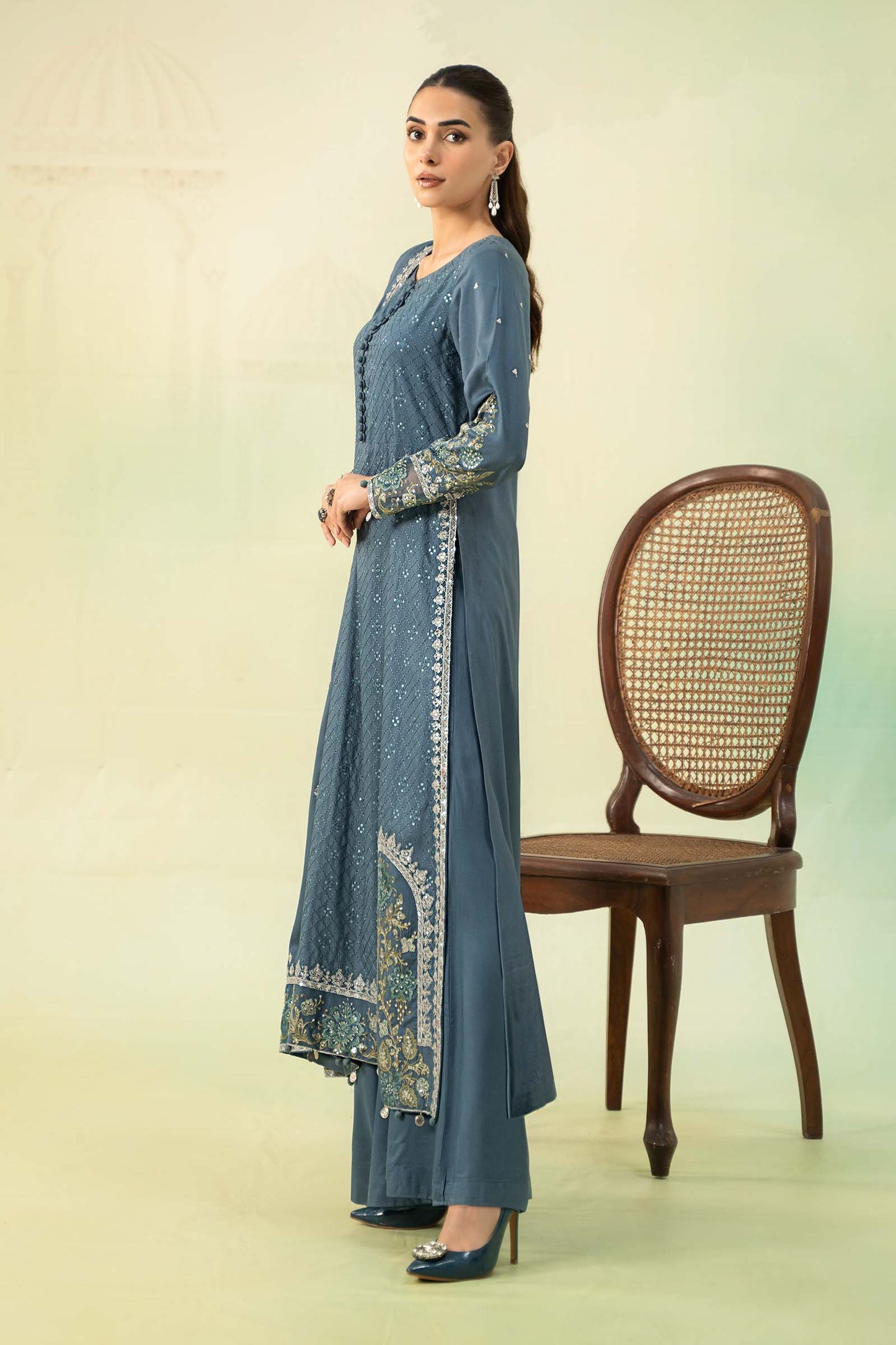 Maira B | Ready to Wear | DW-W24-45 by Maria Faisal - Registered Vendor of : Maria B - type : Wedding Dress - 100% original wedding dresses