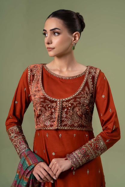 Maira B | Ready to Wear | DW-W24-67 by Maria Faisal - Registered Vendor of : Maria B - type : Wedding Dress - 100% original wedding dresses