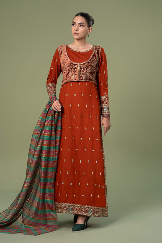 Maira B | Ready to Wear | DW-W24-67 by Maria Faisal - Registered Vendor of : Maria B - type : Wedding Dress - 100% original wedding dresses