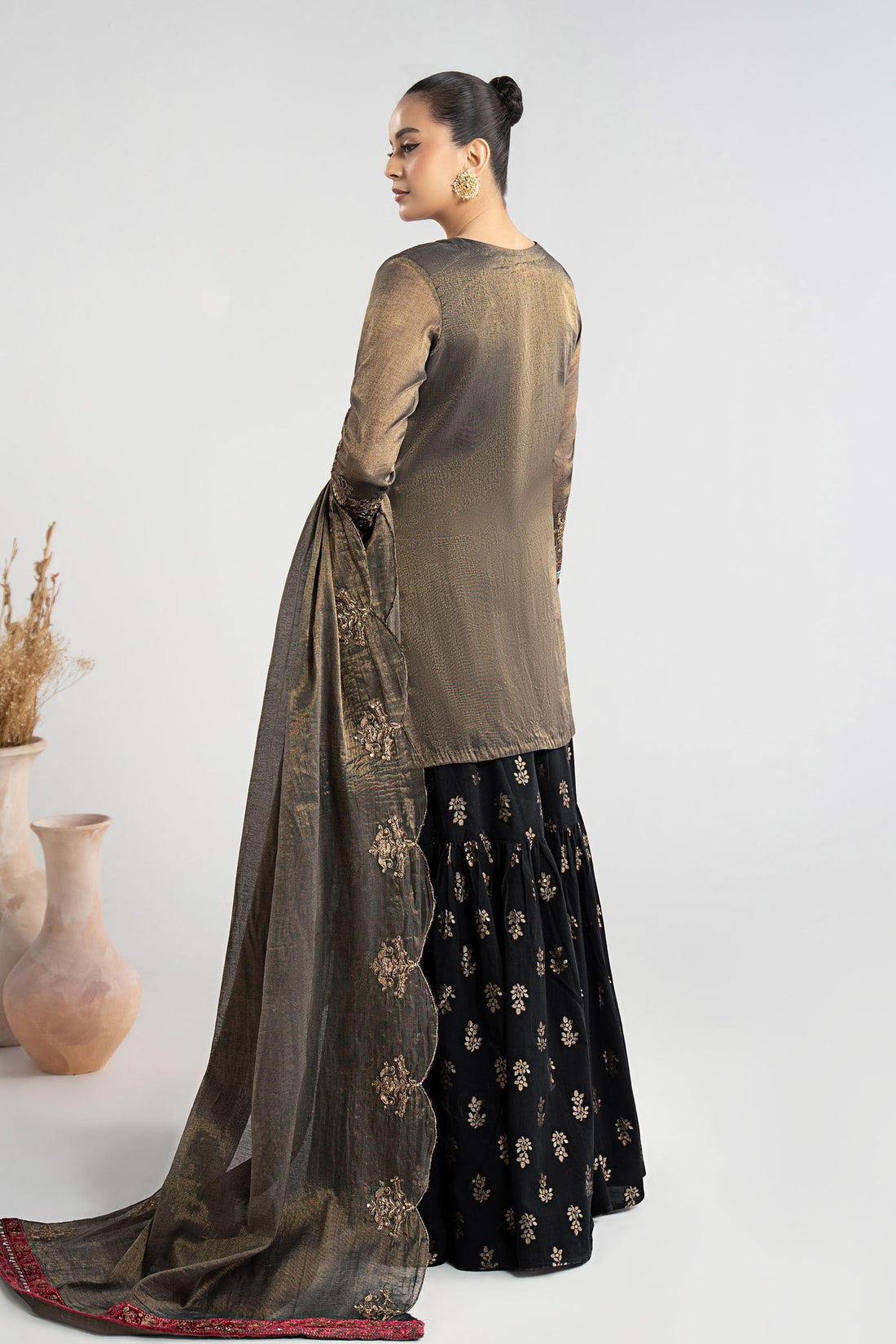 Maria B | Pre Fall Dresses | 3 Piece Embroidered Masoori Suit ZB - Ladies Clothes - Maria Faisal
