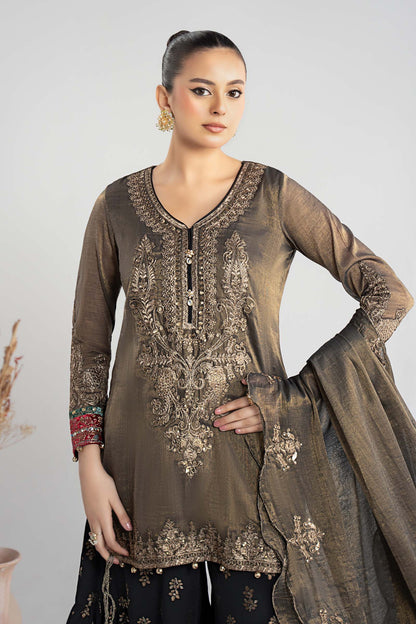 Maria B | Pre Fall Dresses | 3 Piece Embroidered Masoori Suit ZB - Ladies Clothes - Maria Faisal