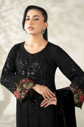 Maria B | Luxury Winter Pret 25 | DW-W25-20-Black - Ladies Clothes - Maria Faisal