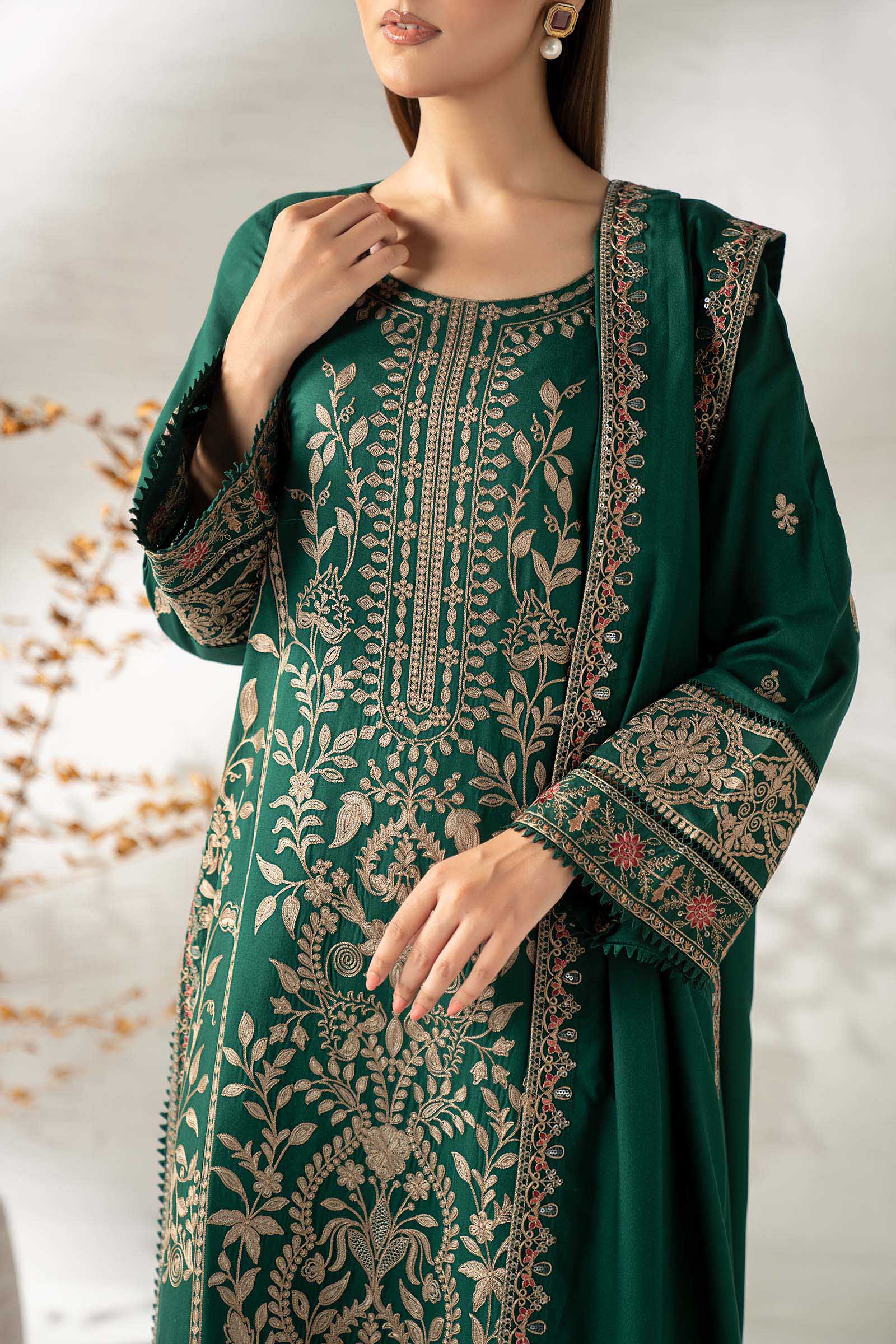 Maria B | Pre fall Dresses | DW-W25-32 G - Ladies Clothes - Maria Faisal