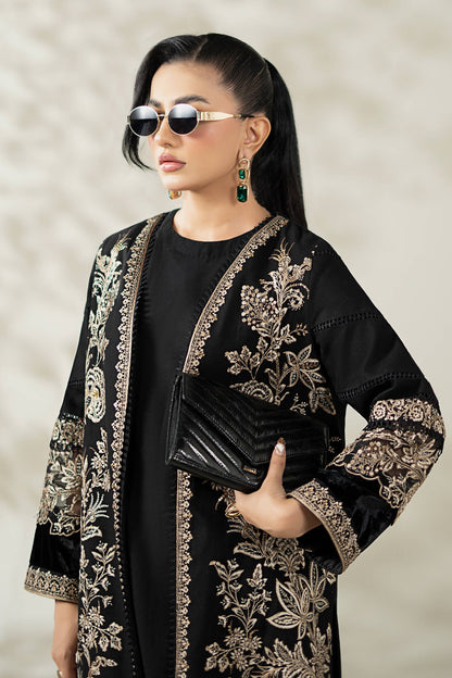 Maria B | Luxury Winter Pret 25 | DW-W25-43-Black - Ladies Clothes - Maria Faisal