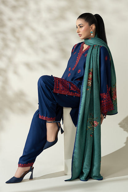 Maria B | Pre Fall Dresses | 3 Piece Embroidered Marina Suit WW - Ladies Clothes - Maria Faisal