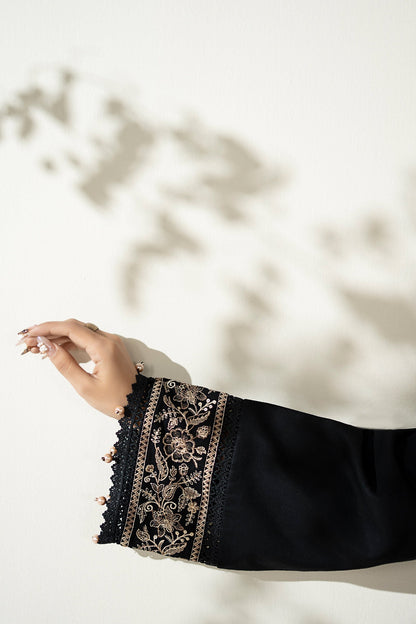 Maria B | Luxury Winter Pret 25 | DW-W25-49-Black - Ladies Clothes - Maria Faisal