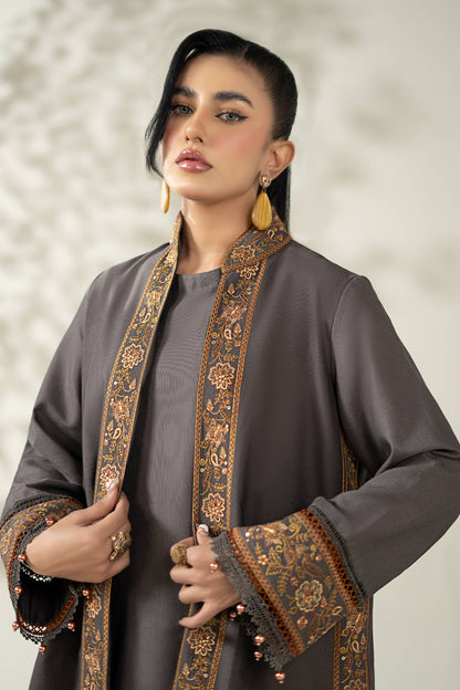 Maria B | Pre Fall Dresses | 3 Piece Embroidered Khaddar Suit ZZ - Ladies Clothes - Maria Faisal