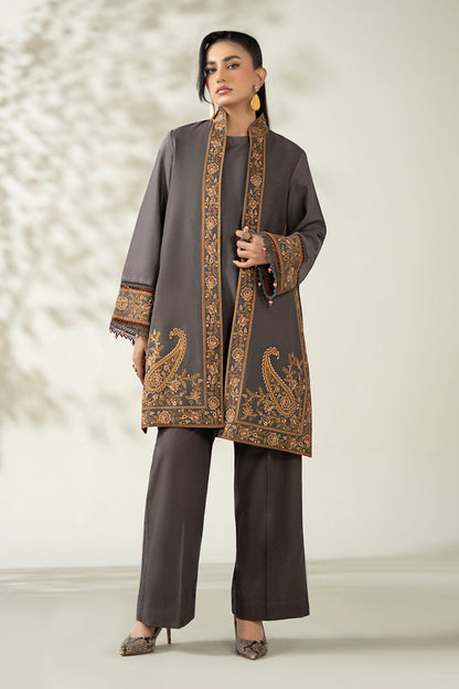 Maria B | Pre Fall Dresses | 3 Piece Embroidered Khaddar Suit ZZ - Ladies Clothes - Maria Faisal