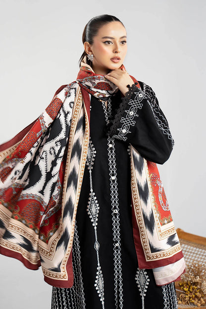 Maria B | Luxury Winter Pret 25 | DW-W25-51-Black - Ladies Clothes - Maria Faisal