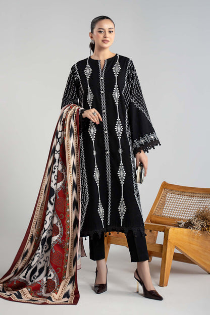 Maria B | Luxury Winter Pret 25 | DW-W25-51-Black - Ladies Clothes - Maria Faisal