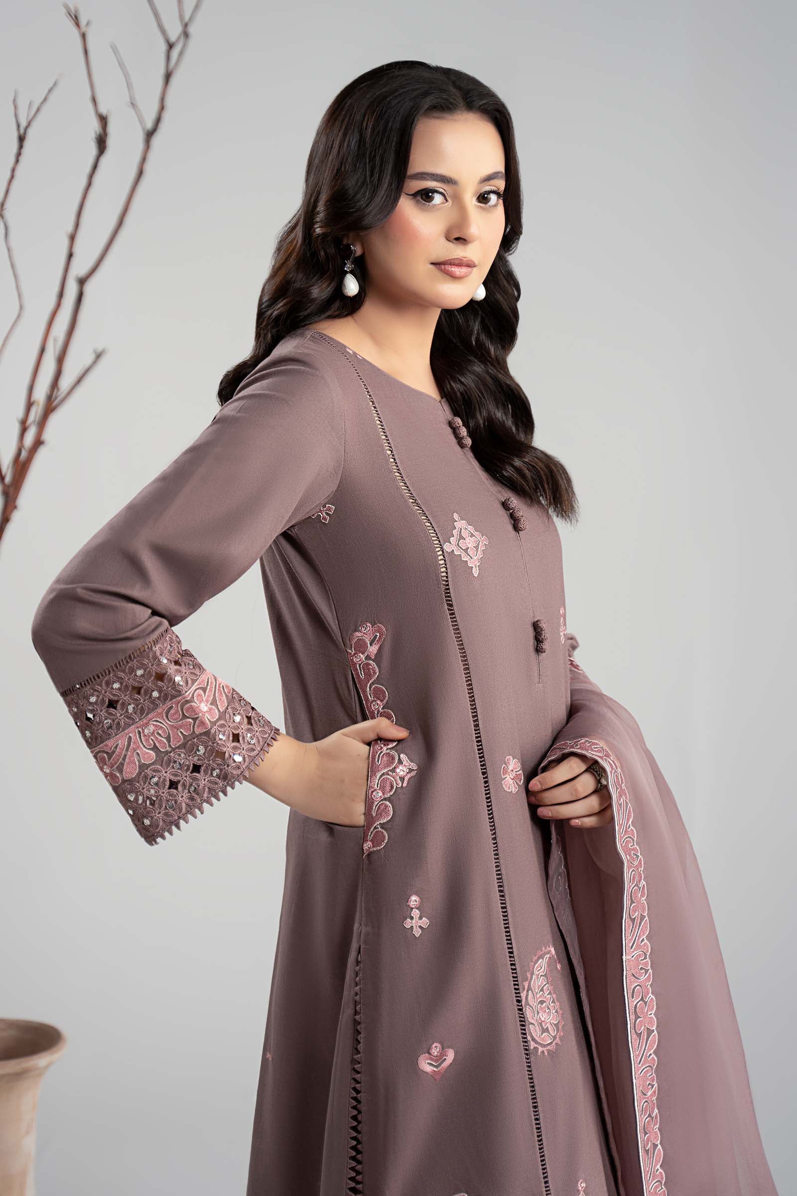 Maria B | Pre fall Dresses |  DW-W25-54 P - Ladies Clothes - Maria Faisal