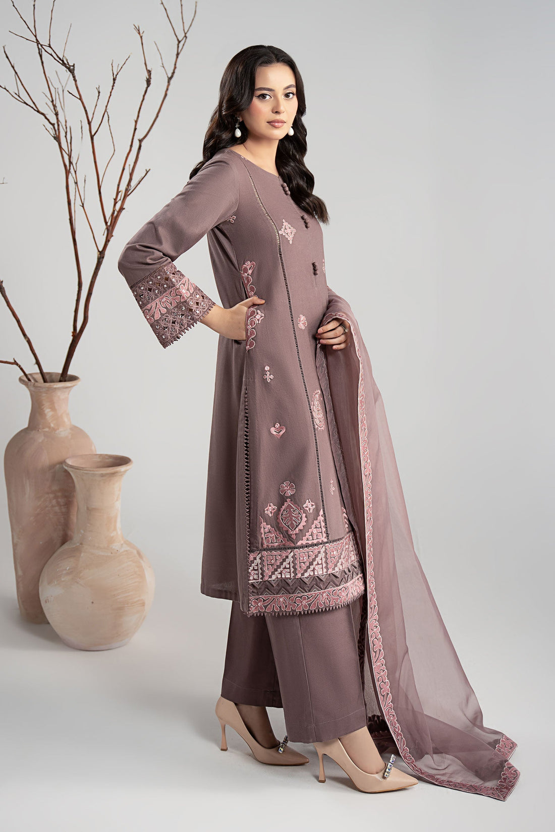 Maria B | Pre fall Dresses |  DW-W25-54 P - Ladies Clothes - Maria Faisal
