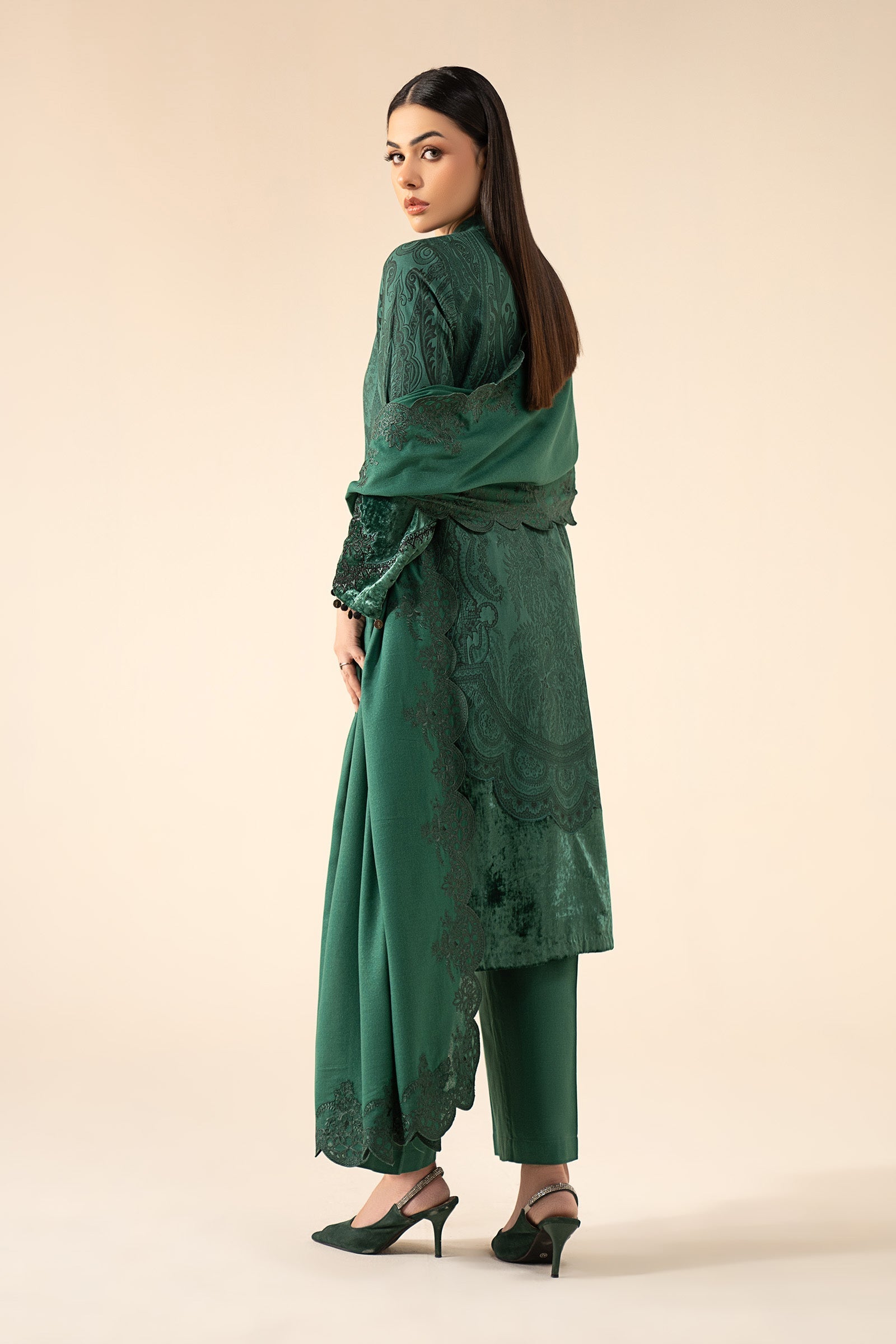 Maria B | Eid Festive Pret | DW-W25-75 - Luxury Dress - available at Maria Faisal in UK and USA.