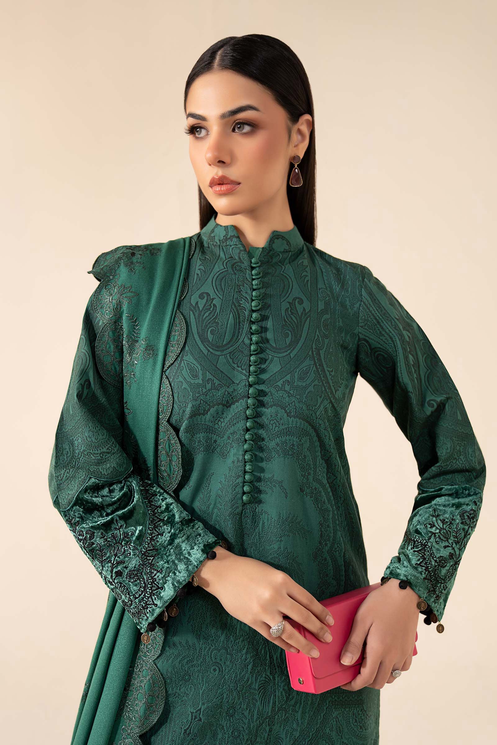 Maria B | Eid Festive Pret | DW-W25-75 - Luxury Dress - available at Maria Faisal in UK and USA.