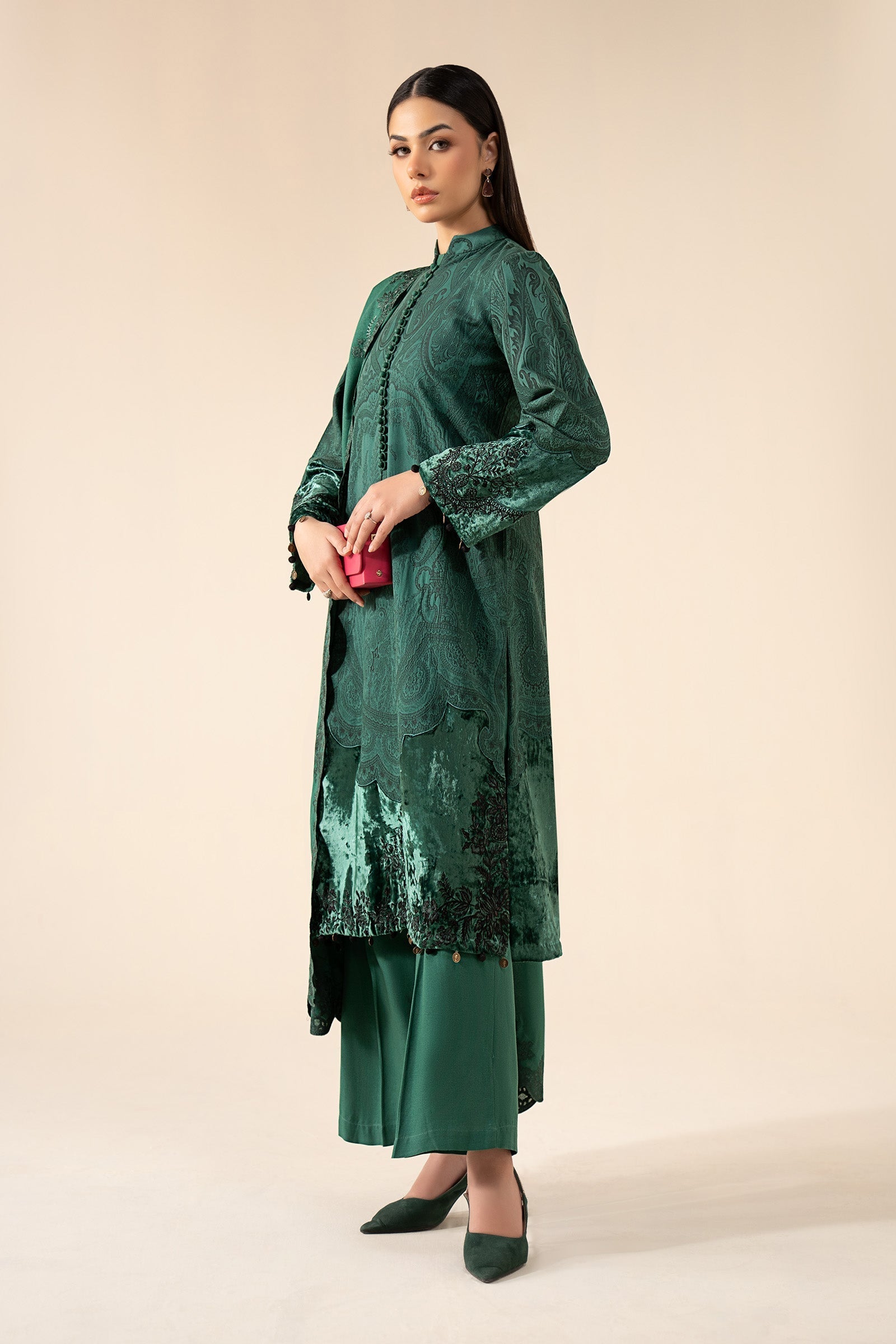 Maria B | Eid Festive Pret | DW-W25-75 - Luxury Dress - available at Maria Faisal in UK and USA.