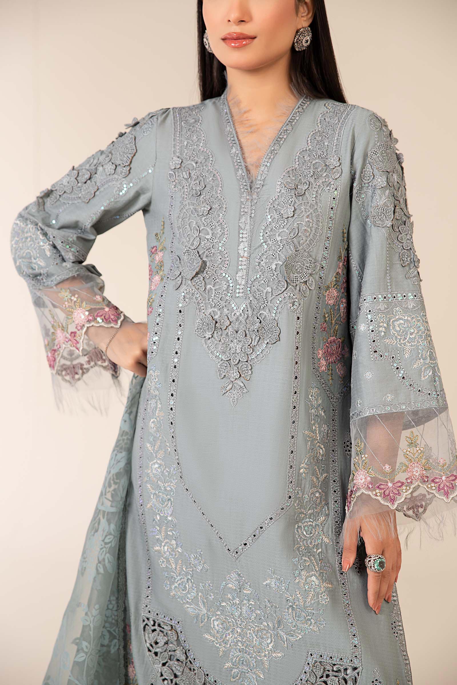 Maria B | Luxury Pret 25 | DW-EA25-16 by Maria Faisal - Registered Vendor of : Maria B - type : Ladies Clothes - 100% original wedding dresses