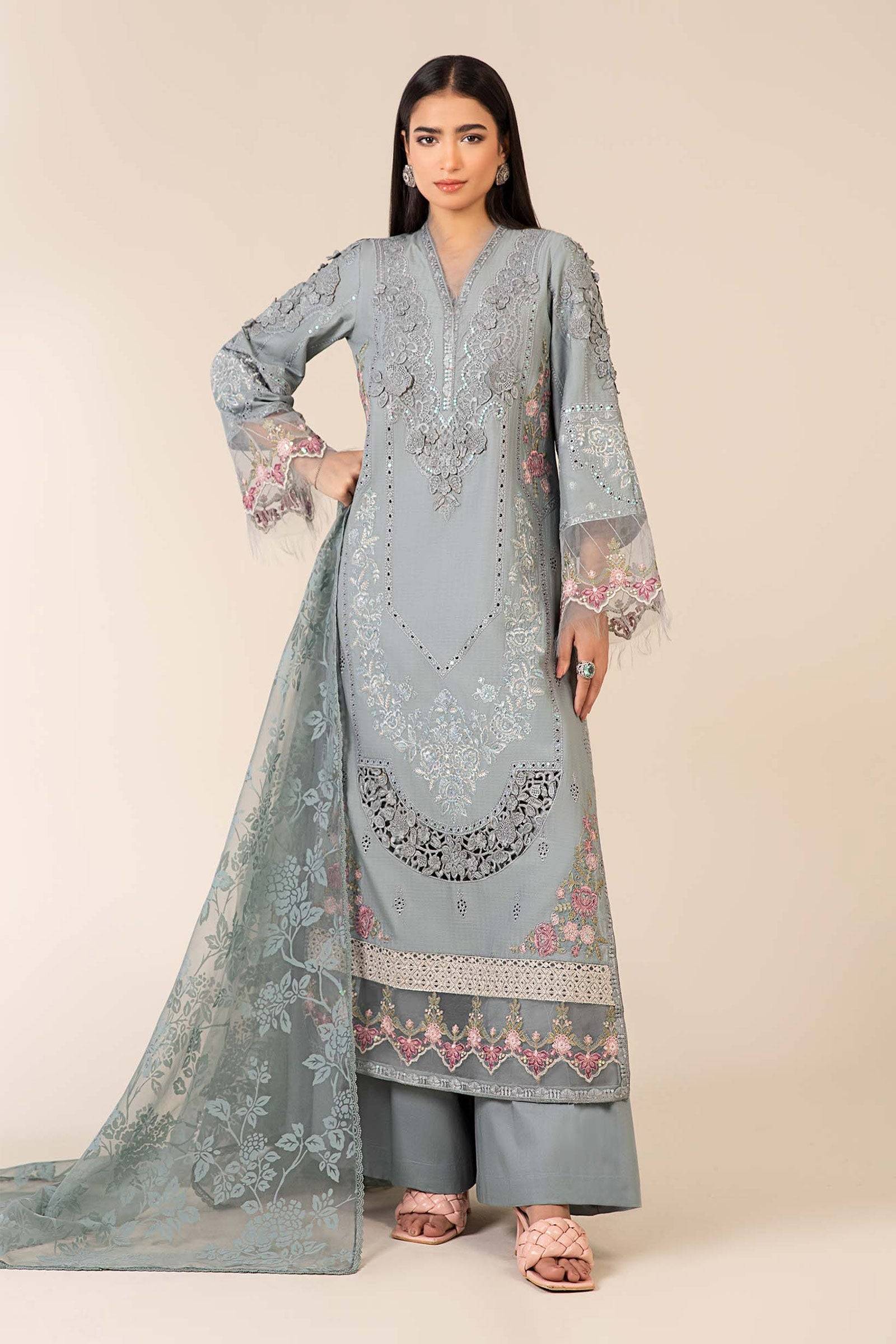 Maria B | Luxury Pret 25 | DW-EA25-16 by Maria Faisal - Registered Vendor of : Maria B - type : Ladies Clothes - 100% original wedding dresses