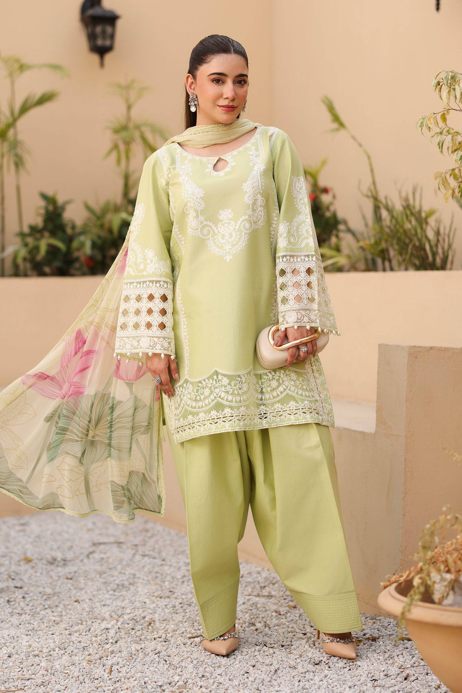 Maria B | Luxury Pret 25 | DW-EA25-66 by Maria Faisal - Registered Vendor of : Maria B - type : Ladies Clothes - 100% original wedding dresses