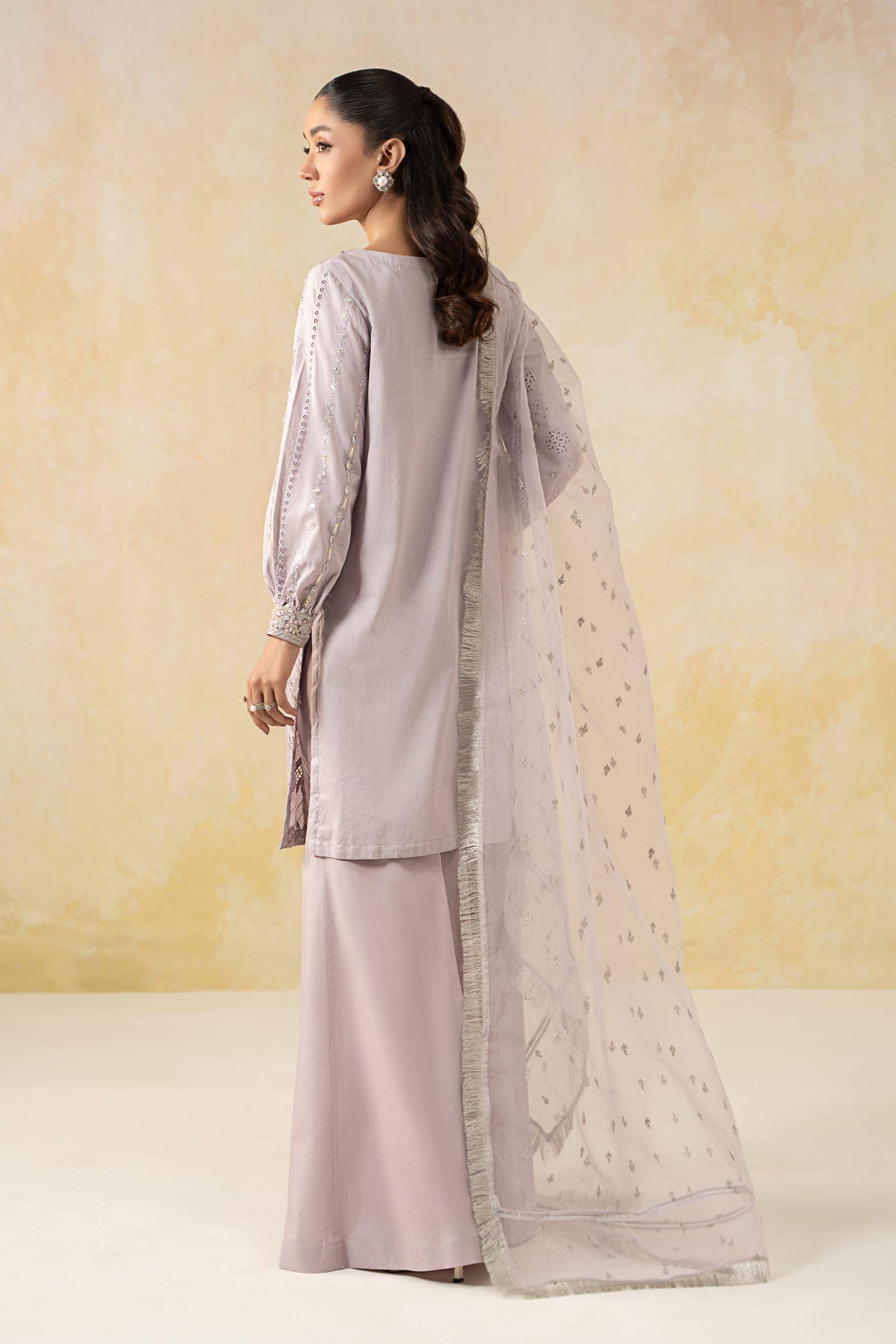 Maira B | Ready to Wear | DW-EF25-28 Lilac by Maria Faisal - Registered Vendor of : Maria B - type : Wedding Dress - 100% original wedding dresses