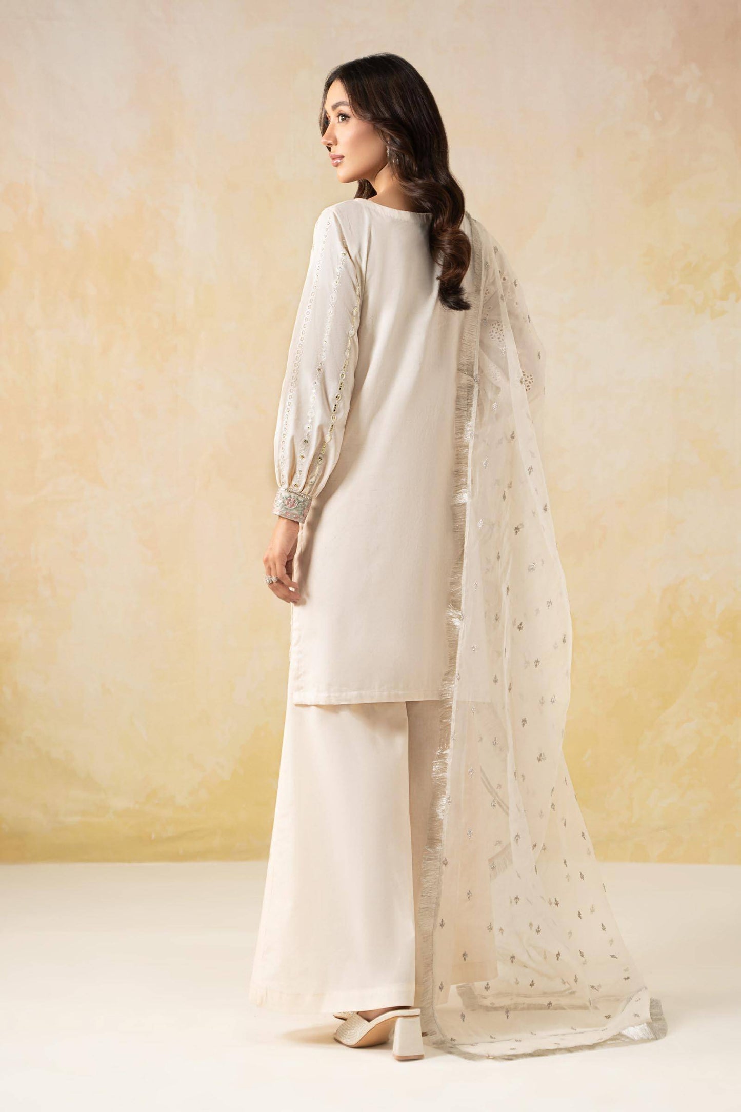 Maira B | Ready to Wear | DW-EF25-28 Off White by Maria Faisal - Registered Vendor of : Maria B - type : Wedding Dress - 100% original wedding dresses
