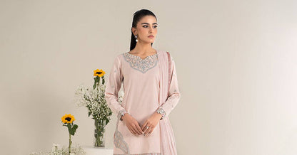 Maira B | Ready to Wear | DW-EF25-61 Pink by Maria Faisal - Registered Vendor of : Maria B - type : Wedding Dress - 100% original wedding dresses