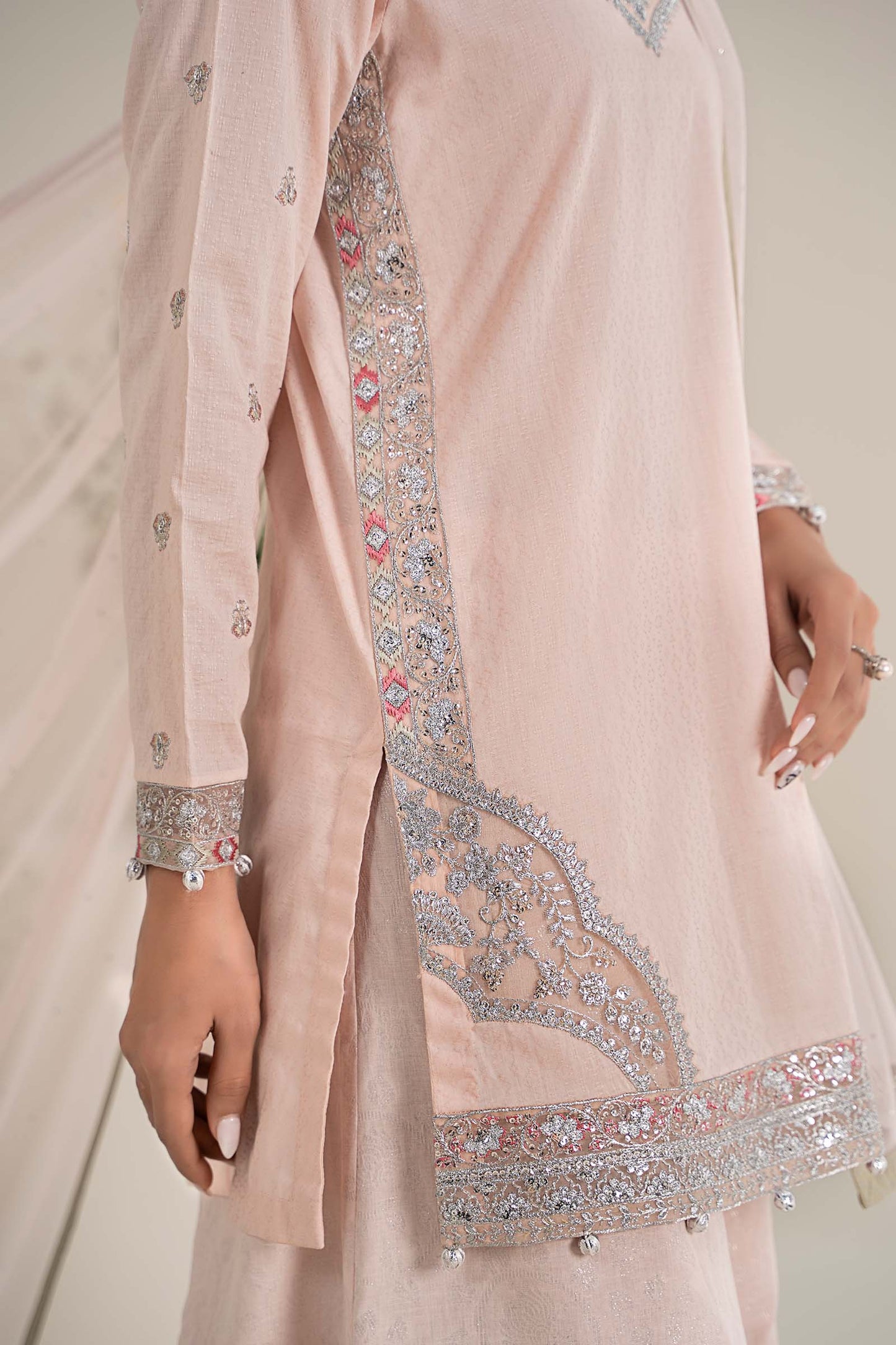 Maira B | Ready to Wear | DW-EF25-61 Pink by Maria Faisal - Registered Vendor of : Maria B - type : Wedding Dress - 100% original wedding dresses