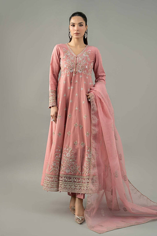 Maria B | Formal Wears | DW-EF25-76 Pink by Maria Faisal - Registered Vendor of : Maria B - type : Ladies Clothes - 100% original wedding dresses