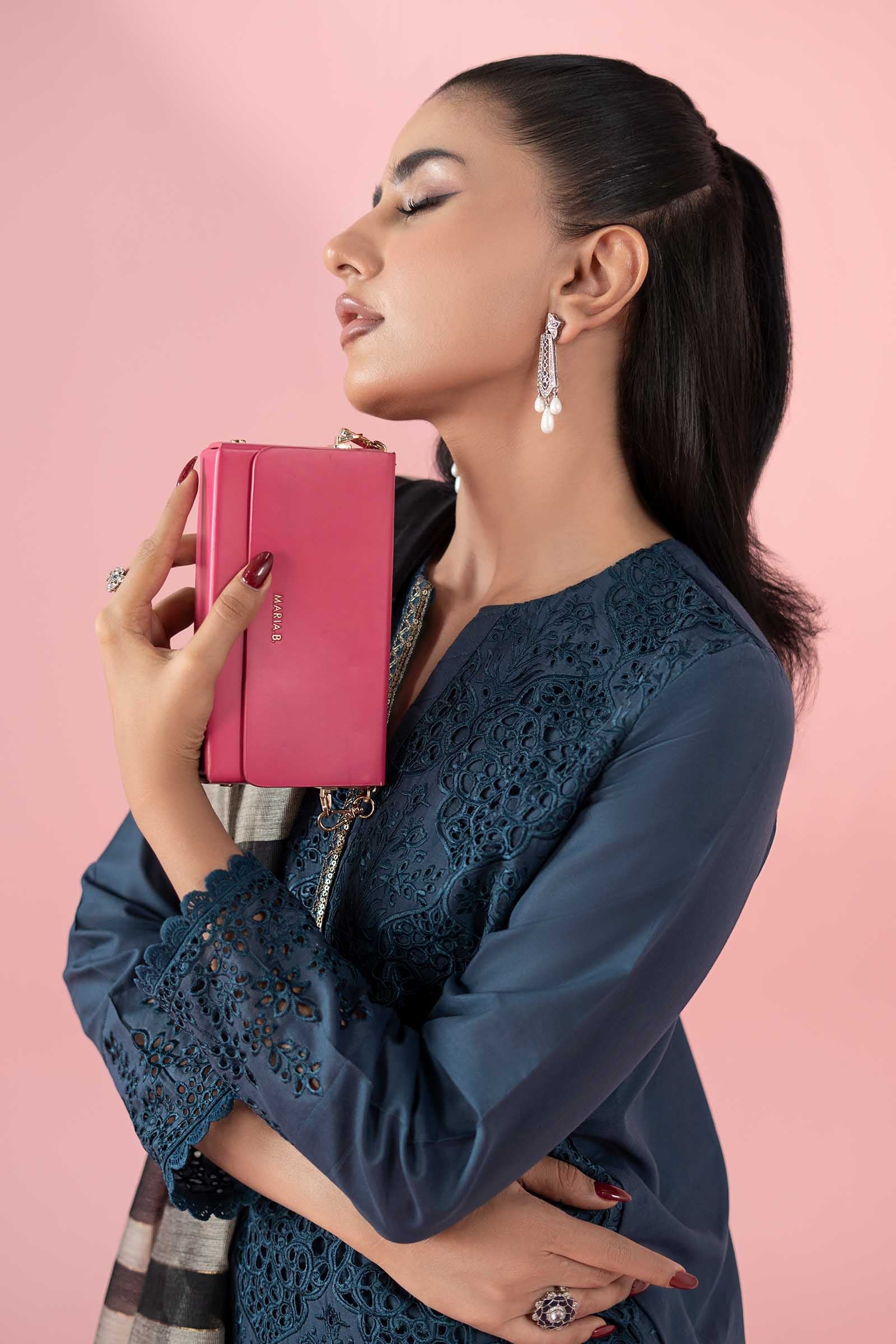 Maria B | Eid Collection 2026 | Dw-Ef22-41R1 Teal - Luxury Dress - available at Maria Faisal in UK and USA.