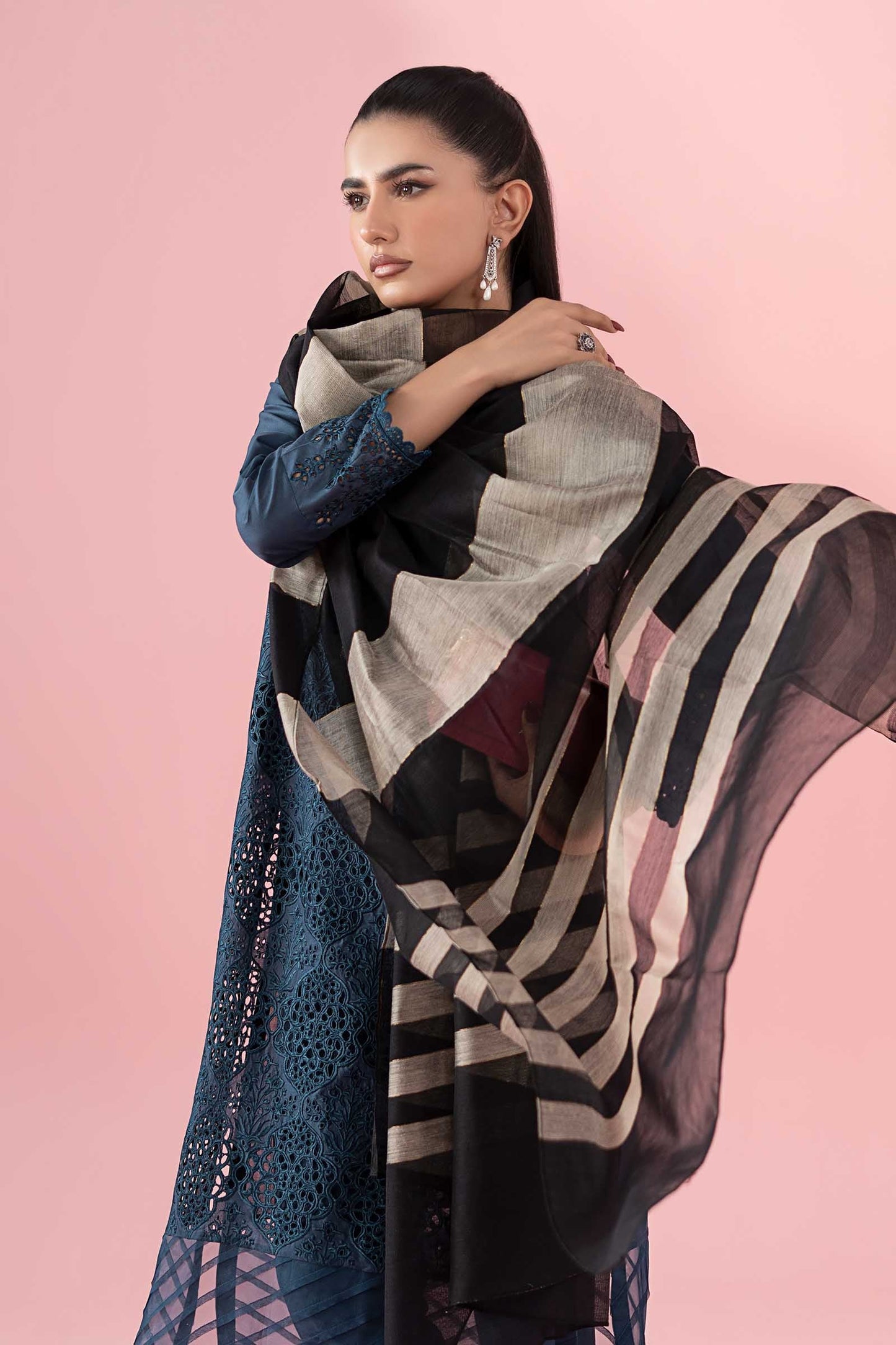 Maria B | Eid Collection 2026 | Dw-Ef22-41R1 Teal - Luxury Dress - available at Maria Faisal in UK and USA.