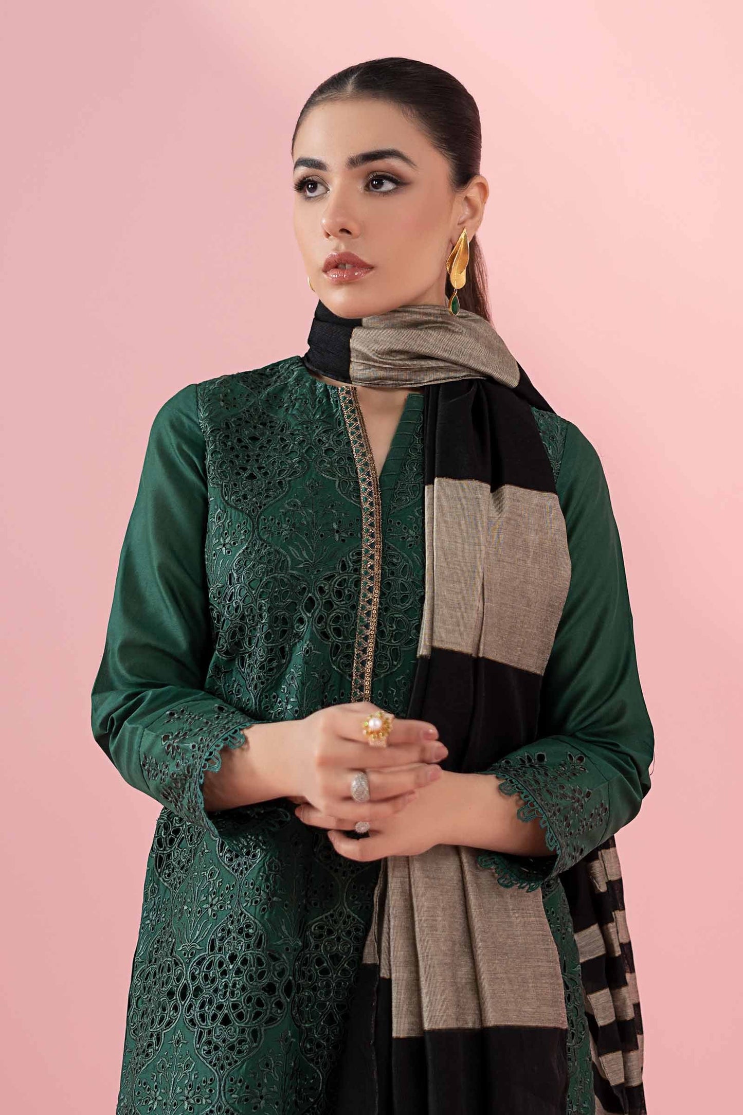 Maria B | Eid Collection 2026 | Dw-Ef22-41R1 Green - Luxury Dress - available at Maria Faisal in UK and USA.