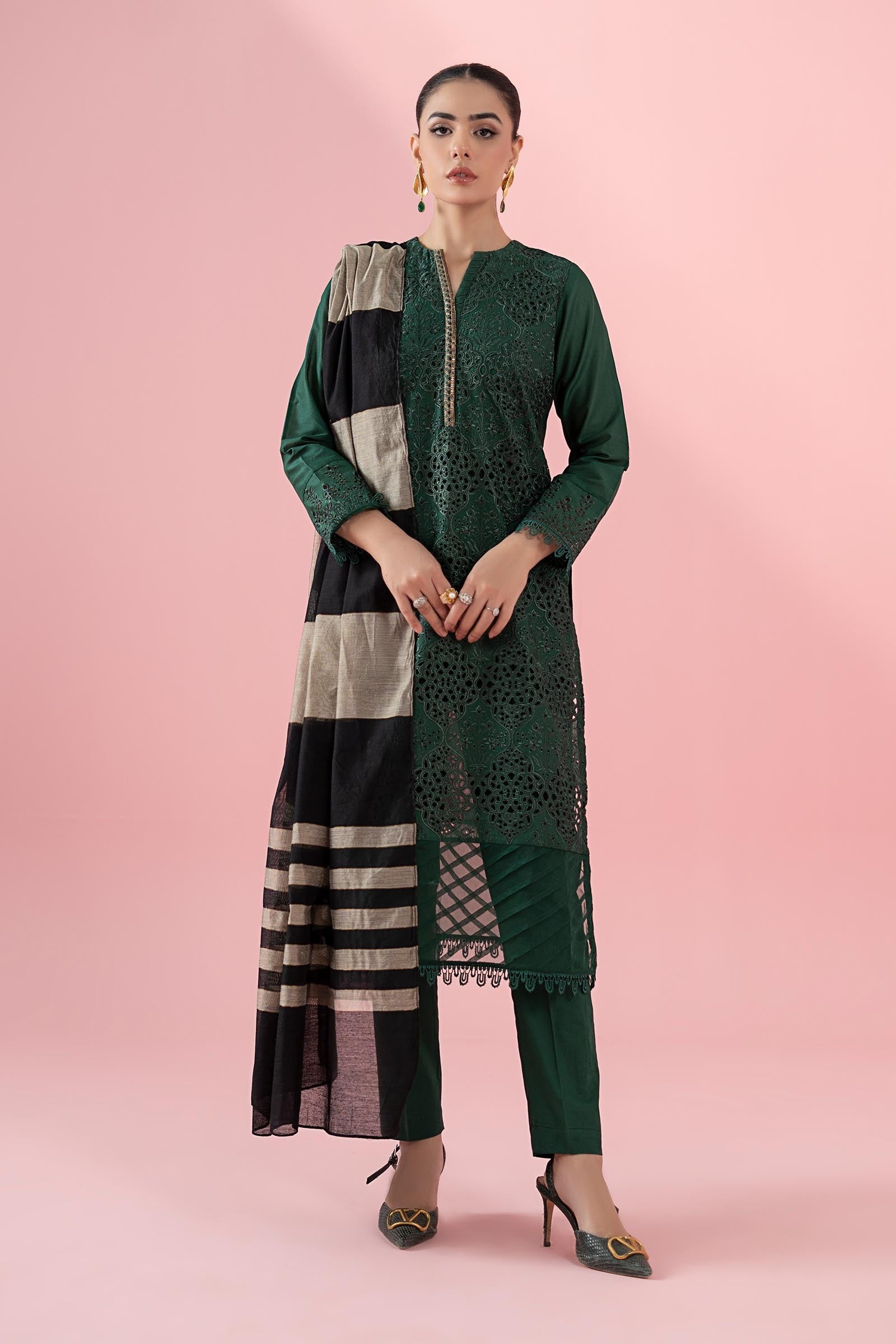 Maria B | Eid Festive Pret | DW-EF22-41R1 - Luxury Dress - available at Maria Faisal in UK and USA.