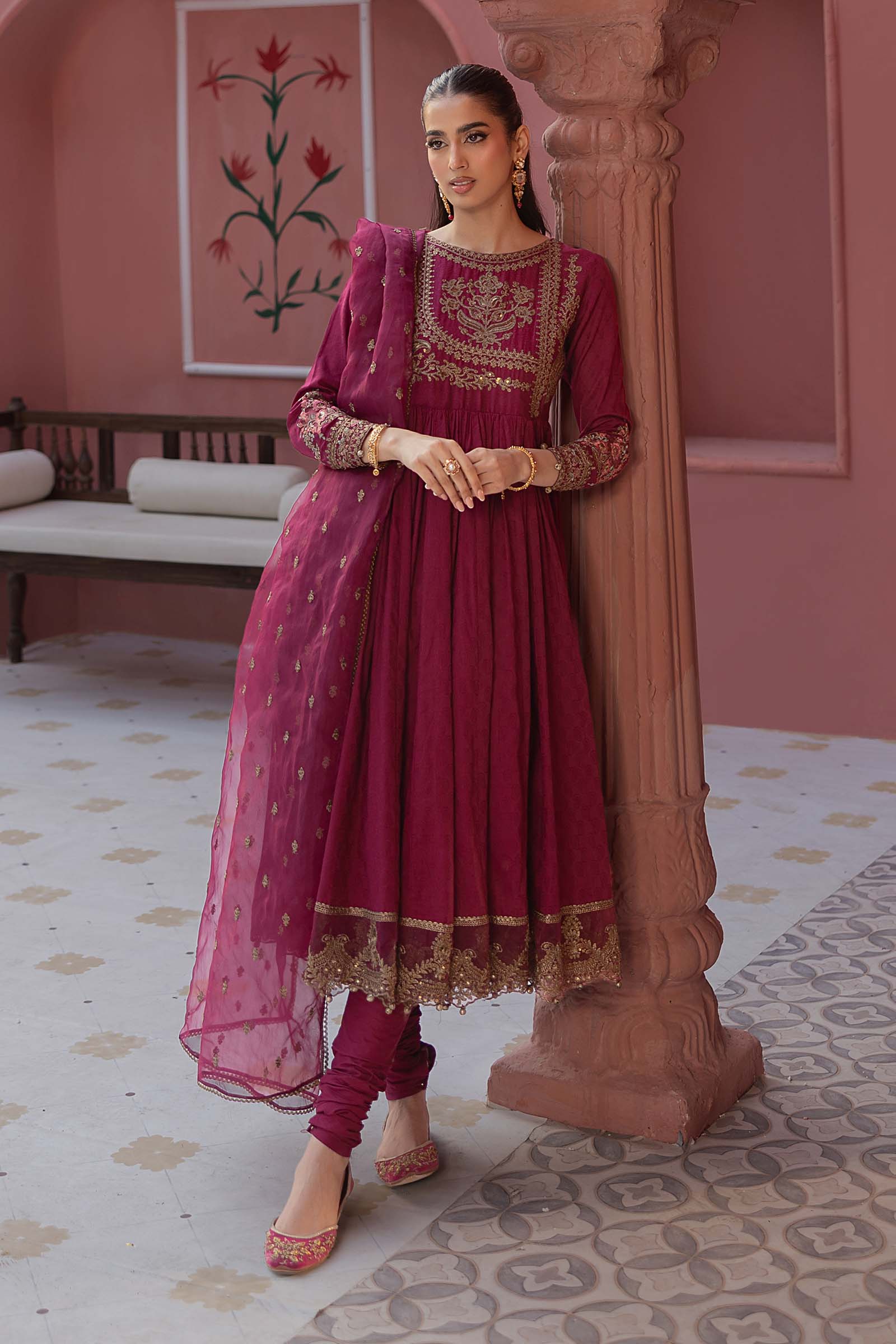 Maria B | Luxury Pret 25 | DW-EF25-43 by Maria Faisal - Registered Vendor of : Maria B - type : Ladies Clothes - 100% original wedding dresses