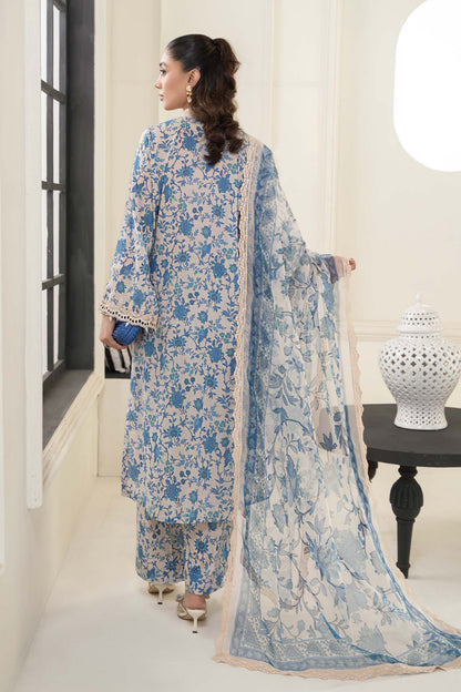 Maria B | Eid Collection 2026 | Dw-Ef24-108R1 Blue - Luxury Dress - available at Maria Faisal in UK and USA.