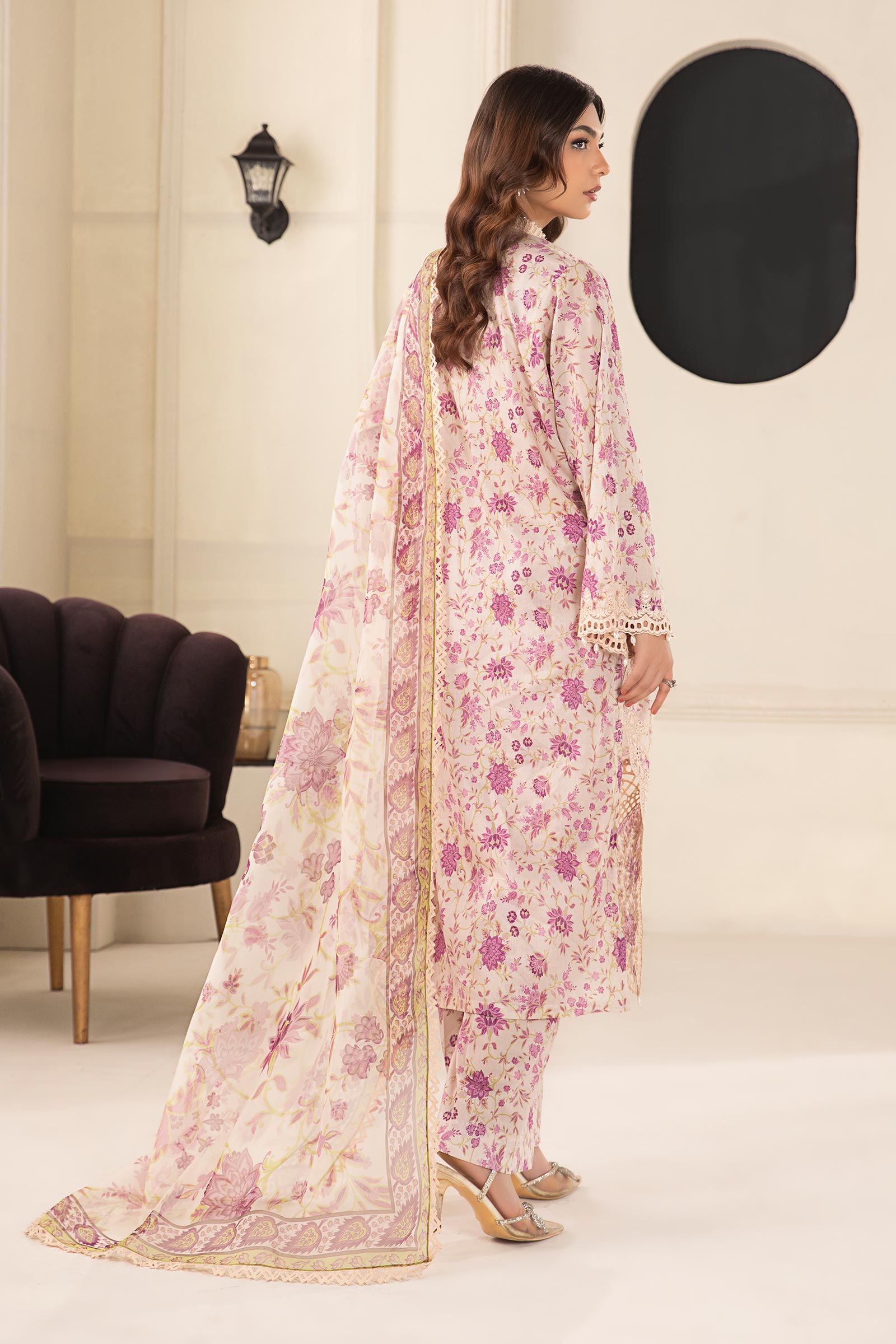 Maria B | Eid Collection 2026 | Dw-Ef24-108R1 Purple - Luxury Dress - available at Maria Faisal in UK and USA.