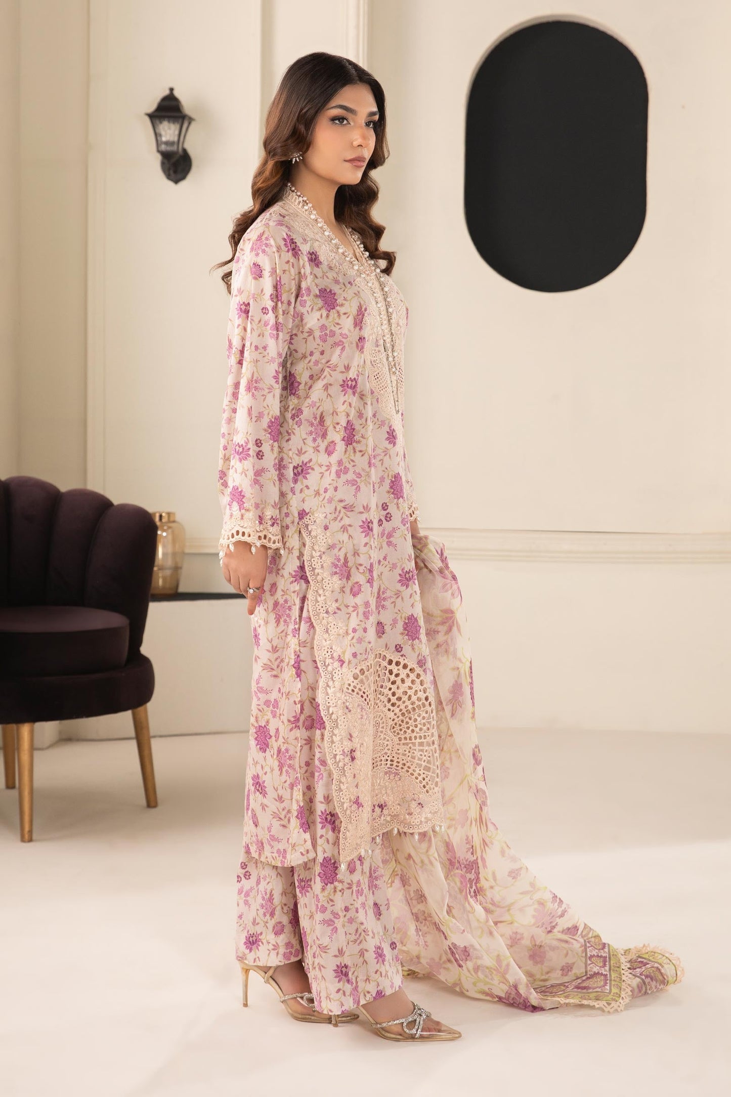 Maria B | Eid Festive Pret | DW-EF24-108R1 - Luxury Dress - available at Maria Faisal in UK and USA.