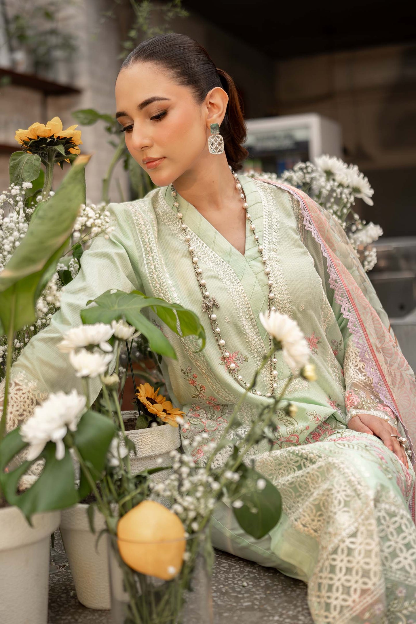 Maira B | Ready to Wear | DW-EF25-151 Ferozi by Maria Faisal - Registered Vendor of : Maria B - type : Wedding Dress - 100% original wedding dresses