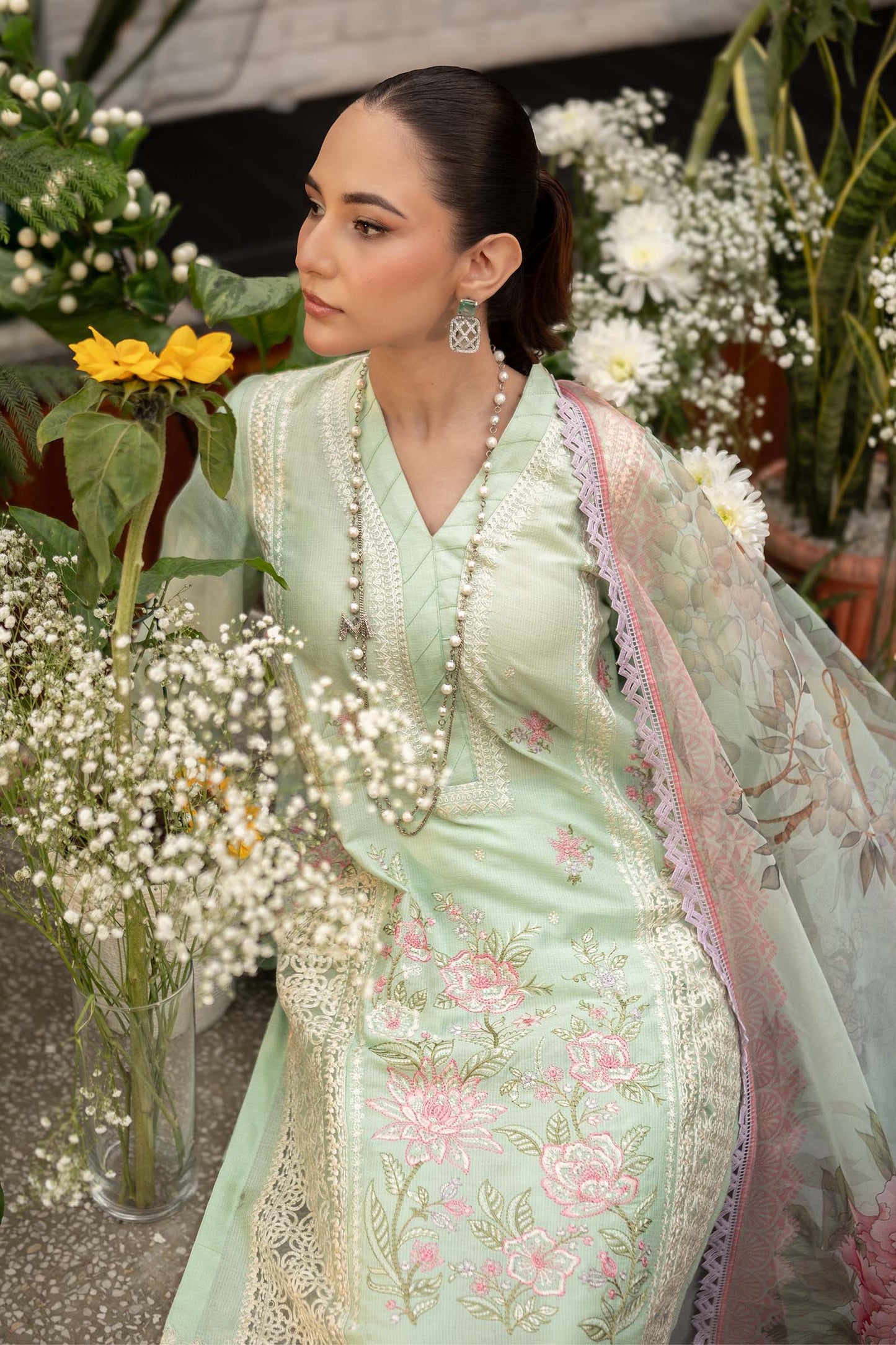 Maira B | Ready to Wear | DW-EF25-151 Ferozi by Maria Faisal - Registered Vendor of : Maria B - type : Wedding Dress - 100% original wedding dresses