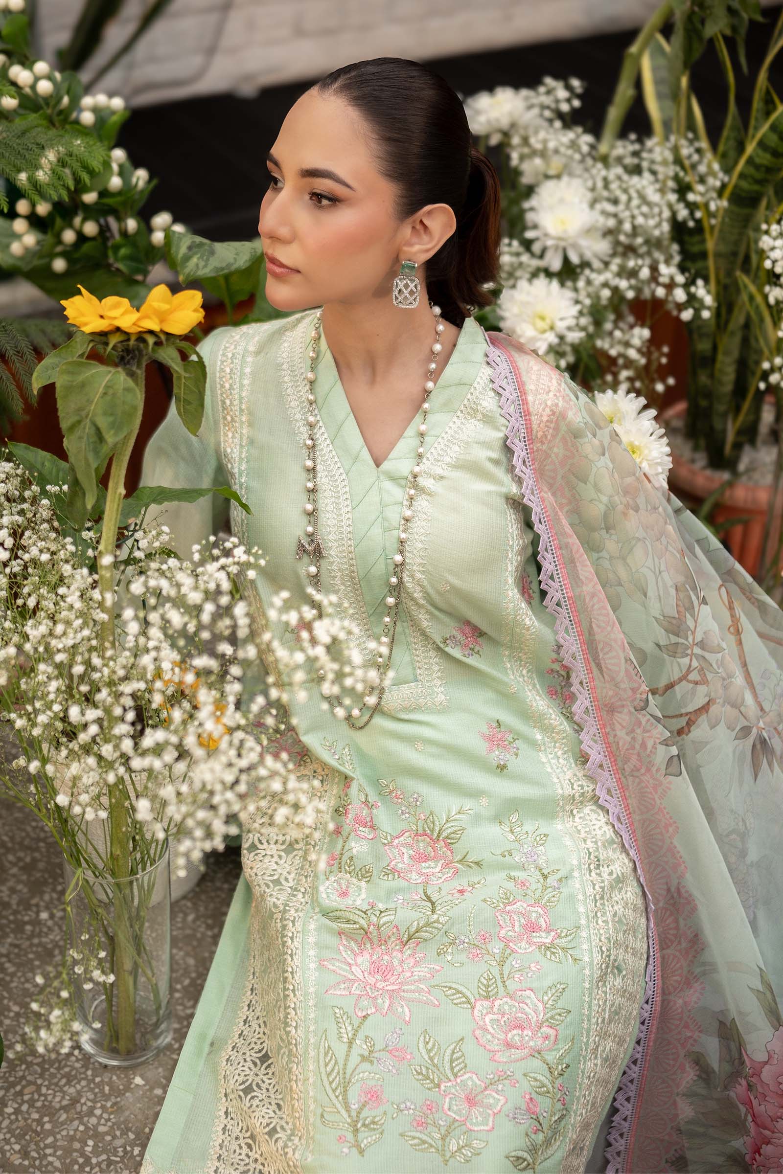Maira B | Ready to Wear | DW-EF25-151 Ferozi by Maria Faisal - Registered Vendor of : Maria B - type : Wedding Dress - 100% original wedding dresses