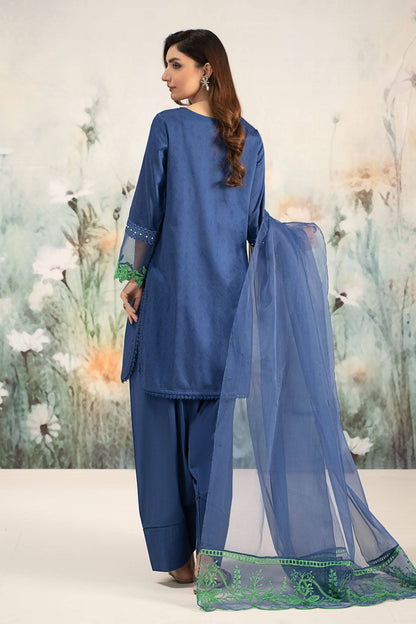 Maira B | Ready to Wear | DW-EF25-15 Blue by Maria Faisal - Registered Vendor of : Maria B - type : Wedding Dress - 100% original wedding dresses