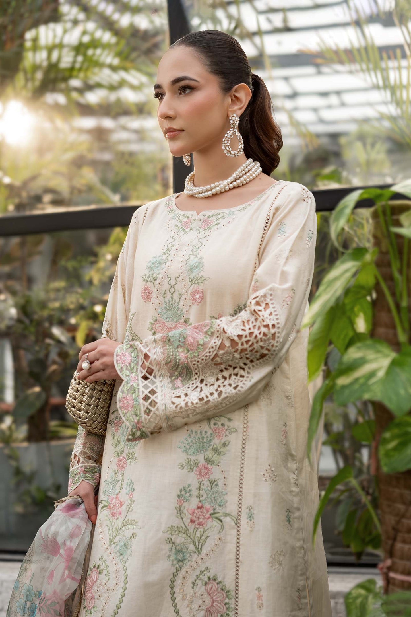 Maira B | Ready to Wear | DW-EF25-47 Off White by Maria Faisal - Registered Vendor of : Maria B - type : Wedding Dress - 100% original wedding dresses