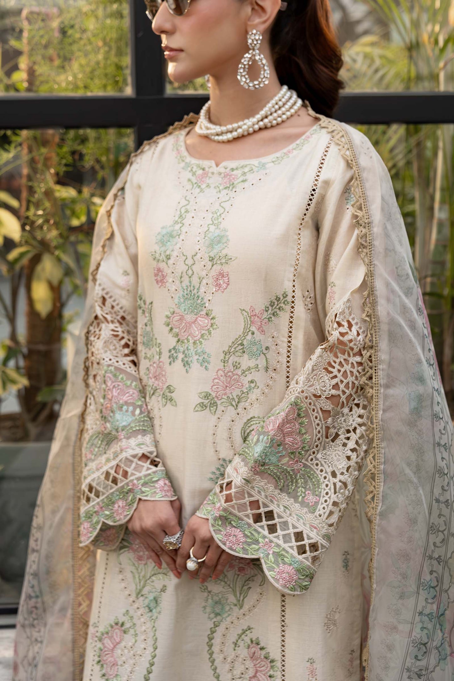 Maira B | Ready to Wear | DW-EF25-47 Off White by Maria Faisal - Registered Vendor of : Maria B - type : Wedding Dress - 100% original wedding dresses
