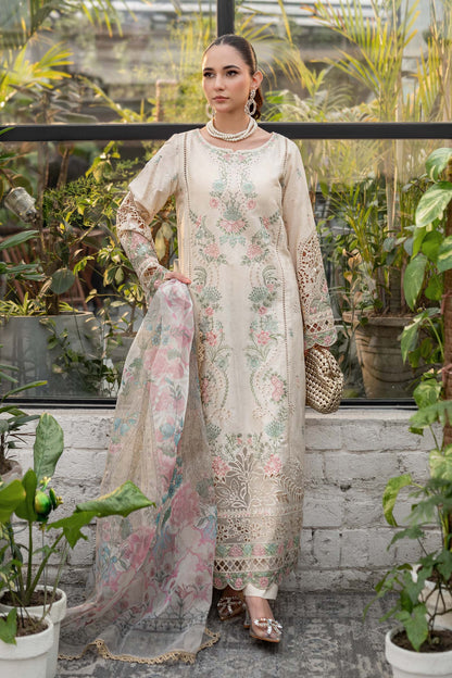 Maira B | Ready to Wear | DW-EF25-47 Off White by Maria Faisal - Registered Vendor of : Maria B - type : Wedding Dress - 100% original wedding dresses