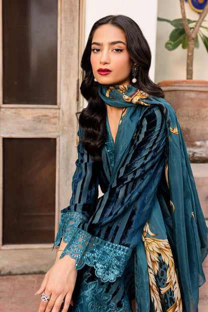Maira B | Ready to Wear | DW-W24-173 Teal by Maria Faisal - Registered Vendor of : Maria B - type : Wedding Dress - 100% original wedding dresses