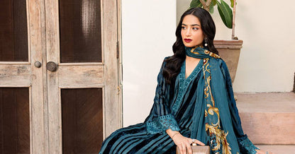 Maira B | Ready to Wear | DW-W24-173 Teal by Maria Faisal - Registered Vendor of : Maria B - type : Wedding Dress - 100% original wedding dresses